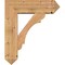 Ekena Millwork Olympic Arts and Crafts Smooth Bracket w/ Offset Brace, Western Red Cedar, 7 1/2"W x 24"D x 28"H BKT0806X24X28OLY03SWR - alternate 3